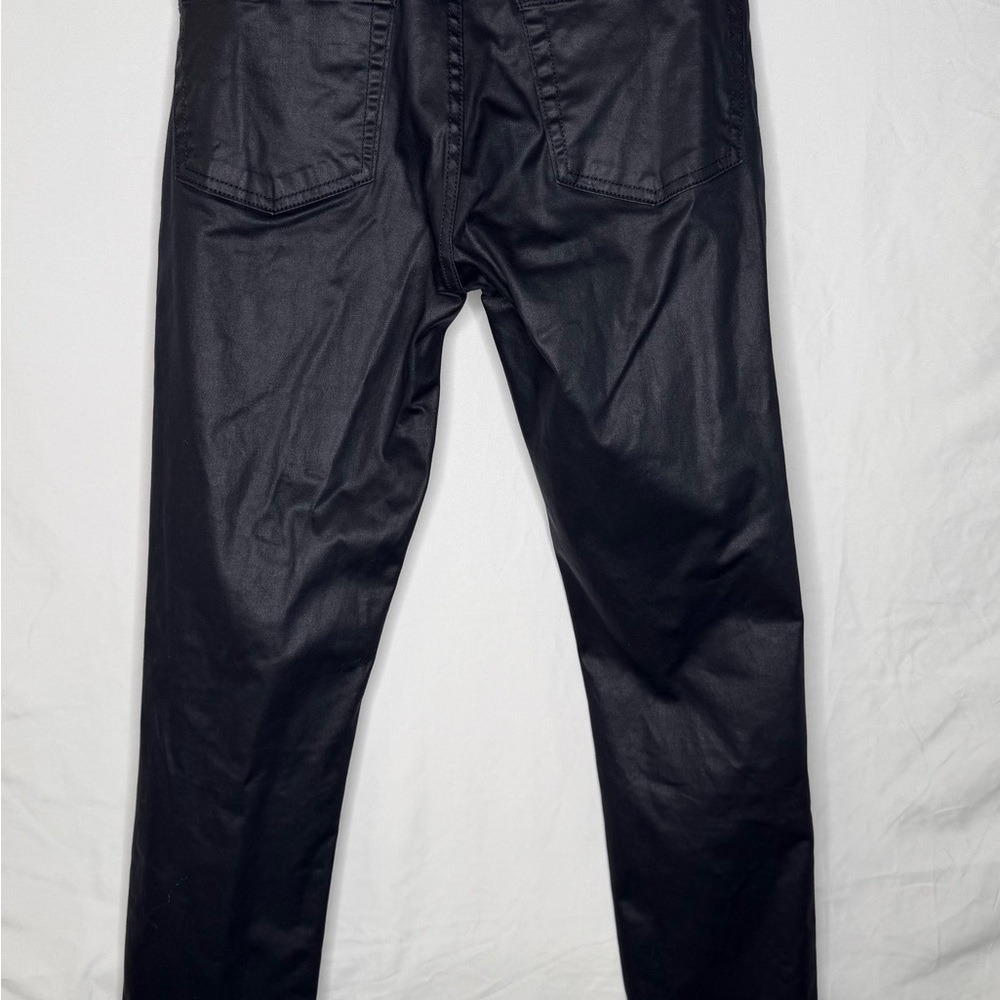 Rock & Republic Slate Dark Blue Faux Leather Pants